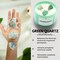 Green Quartz Crystal Candle, 380g 30 Hour - Intentions of Abundance with Surprise Crystal Gift Keychain Inside Candle (Citrus, Pomegranate, Jasmine Scent)